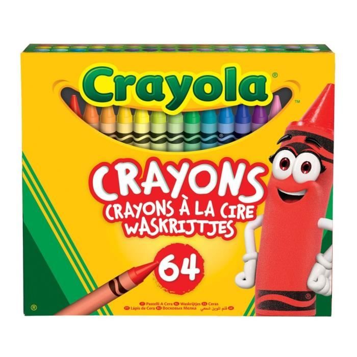 Crayons gras de couleur Jumbo Multicouleur Cire (72 Unités