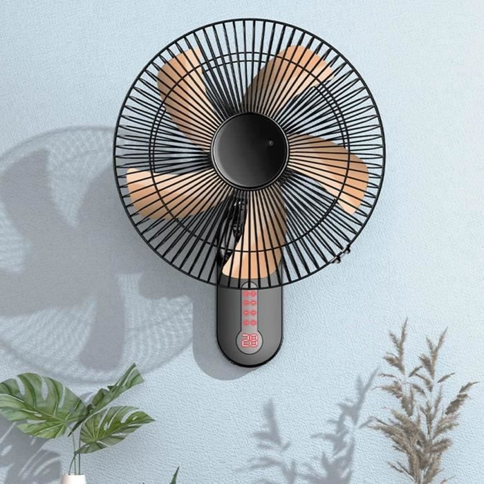 Ventilateur Mural Silencieux Avec Télécommande, Ventilateurs Électriques  Commerciaux De Grande Puissance De 40 Cm, Fans [86] - Cdiscount Bricolage
