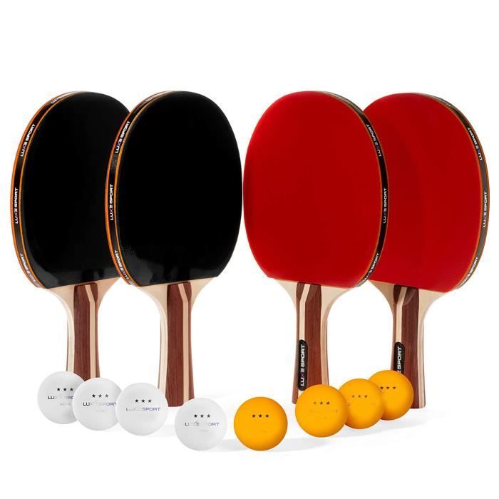 NIBIRU SPORT Ensemble de raquettes de ping-pong professionnelles et NIBIRU SPORT Ensemble de raquettes de ping-pong professionnelles et