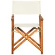 @BON2167Lot de 2 Chaises de jardin Moderne Chaises de metteur en scène-Chaises de Camping Chaises d'extérieur Fauteuil de jardin Boi-2