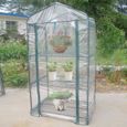 Serre de jardin MINIFINKER - 69x49x126cm - Imperméable et anti-UV - PVC transparent-2