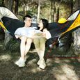 TD® Moustiquaire hamac tente de camping en plein air double anti-moustique tissu balançoire chaise suspendue anti renversement-2