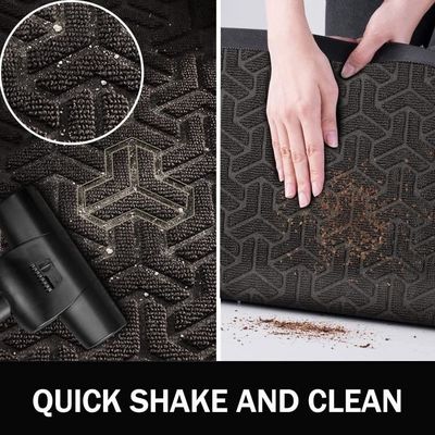 Paillasson Silicone Extérieur 43x76 Cm - Anti-dérapant, Lavable, Résistant - Pour Entrée, Cuisine, Chambre