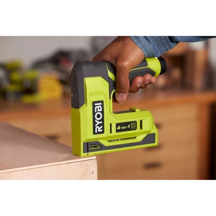 RYOBI - Cloueur d'Assemblage 18G à Air Comprimé 18V ONE+ pour Tirer des Clous de 15
