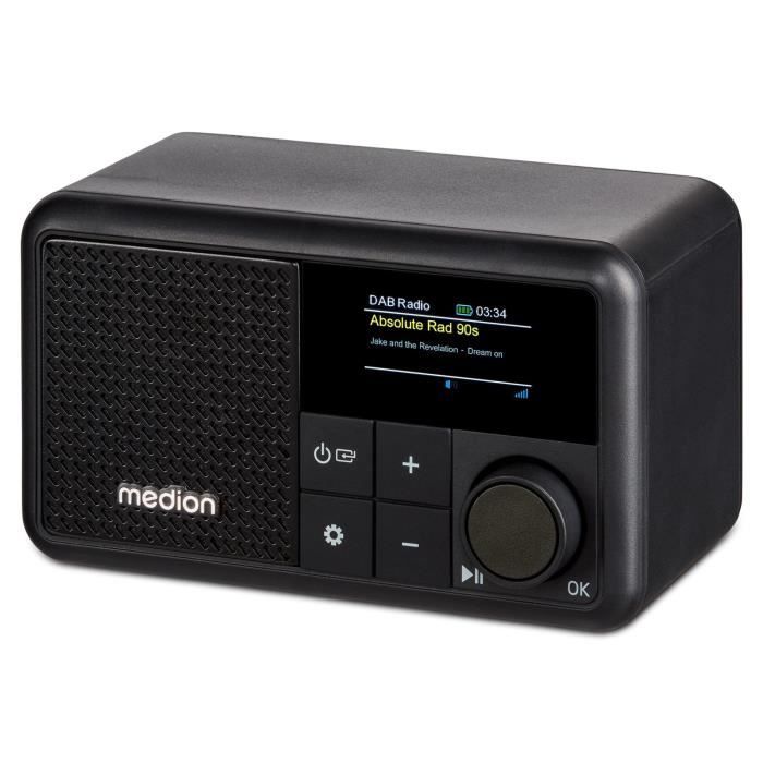 Radio Portable GTMEDIA D1 DAB+/FM Bluetooth – écran LCD, USB-C, Noir, Neuve
