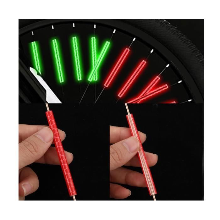 Lot De 104 Réflecteurs De Rayons Vélo – Formes Papillon/poisson, Multicolores, Clips Faciles, Sécurité Et Déco