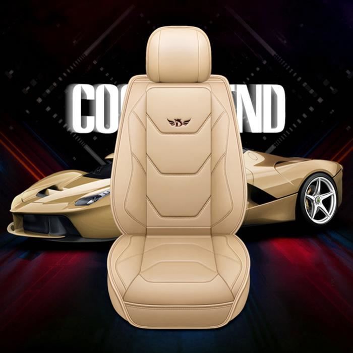 5 sièges couvre pour voiture universelle de luxe en cuir de voiture housse  de siège vert ensemble complet