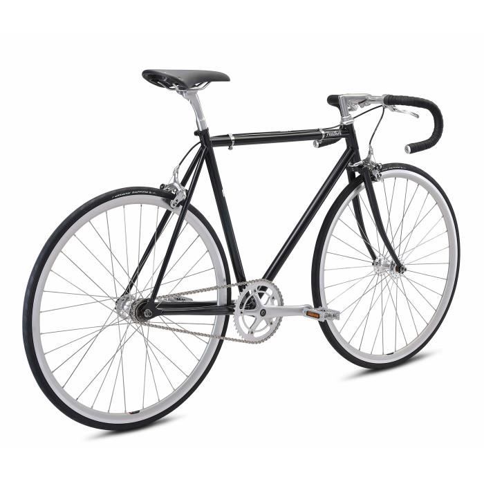 V lo urbain fixie Fuji Feather 2021 noir 58 cm 178 185 cm