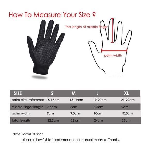 Gants D'hiver Noirs Unisexes - Tactile, Anti-dérapant, Taille Unique