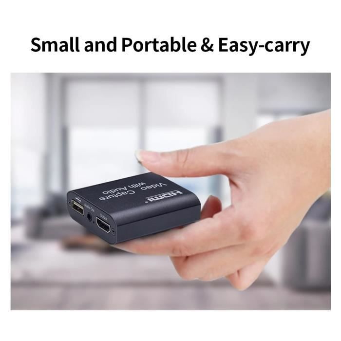 Carte d'acquisition graphique 4K HDMI vers USB 2.0,boîtier d'enregistrement vidéo pour Streaming Carte d'acquisition graphique 4K HDMI vers USB 2.0,boîtier d'enregistrement vidéo pour Streaming