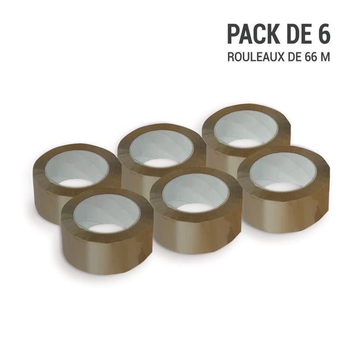 Lot De 12 Rouleaux De Ruban Adhésif D'emballage Marron - 50mm X 66m - Neuf - Ludwiglacke