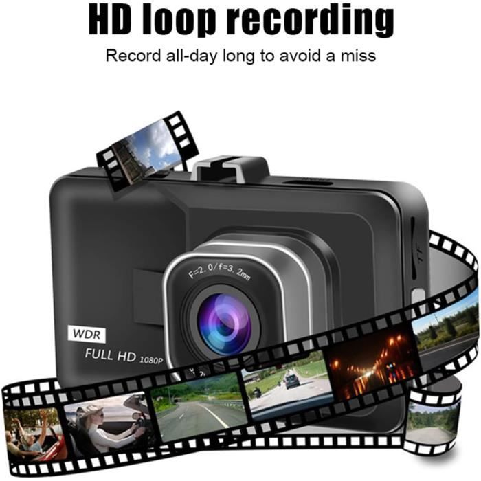 Caméra vidéo sans fil de tableau de bord à résolution de 720p CJ