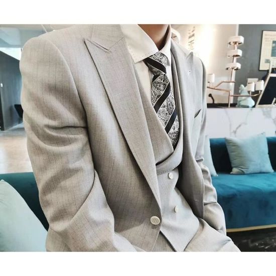 HISDERN Cravate Homme à Pois Cravates et Pochette