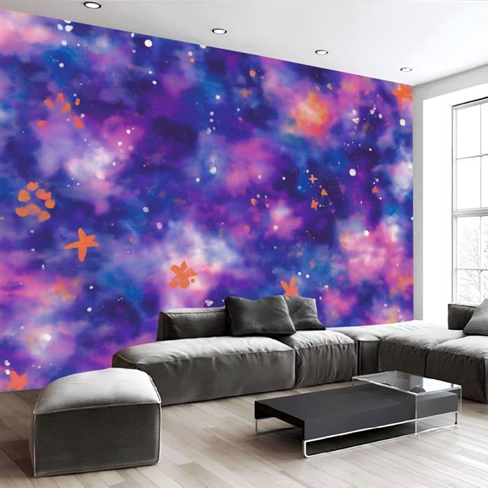 Papier Peint Panoramique 3D Ciel Étoilé Dégradé 350X250cm Esthétique ...