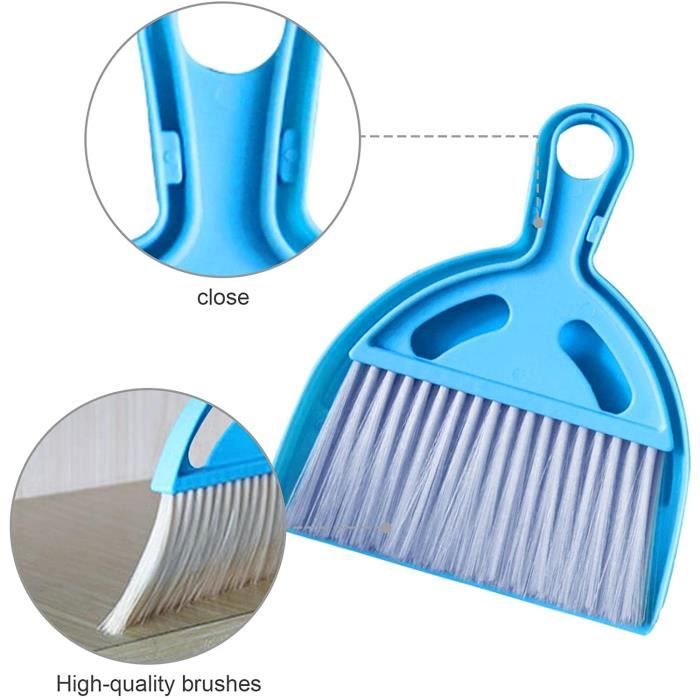 Ensemble de pelle avec brosse à main/petite brosse de nettoyage et pelle de  grande capacité pour nettoyer à la maison, voiture, bureau/balai à main et