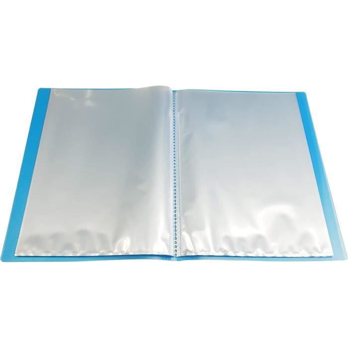 Pochettes doubles en plastique transparent -100 pochettes