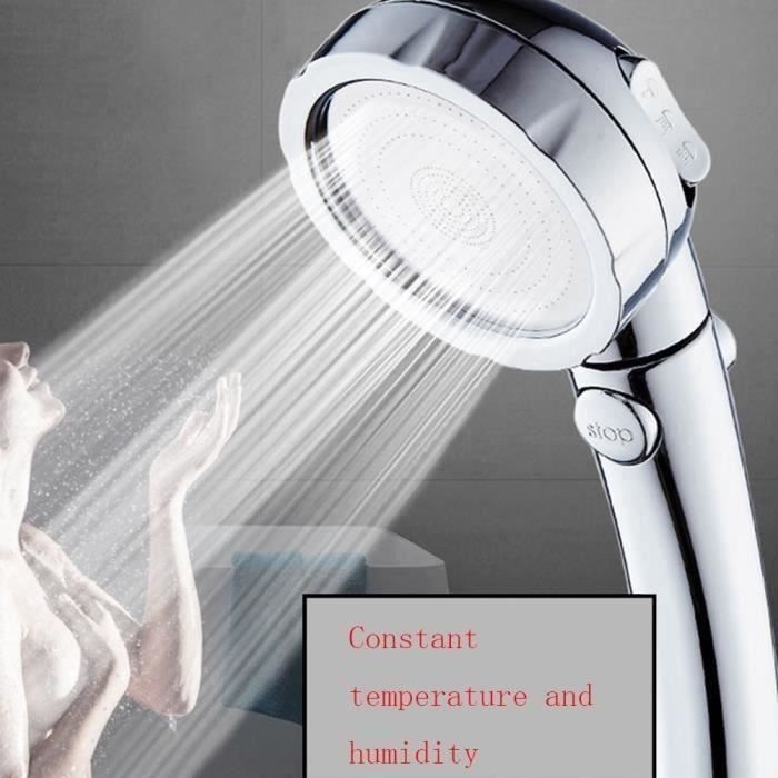 Pommeau De Douche Économique Dothnix – 3 Jets, Haute Pression, Panneau Étoilé – Avec Tuyau 2 M, Blanc