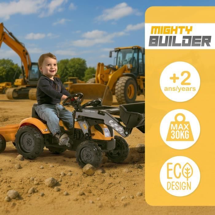 Pelleteuse Volvo avec assise ouvrante - Dès 3 ans FALK - Toys that rolls