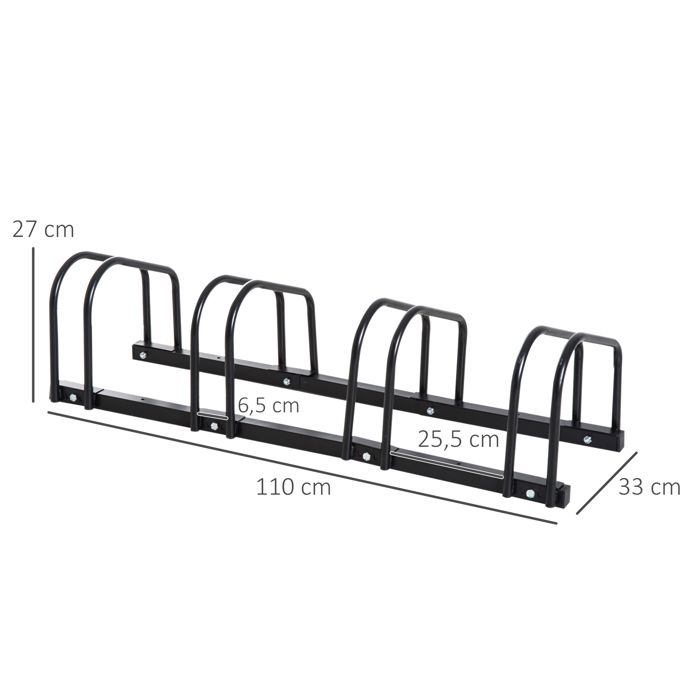 R telier 4 v los HOMCOM Acier galvanis noir 110x33x27cm