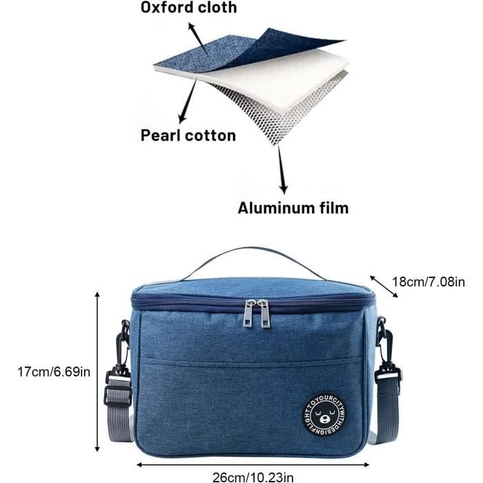 YibaiYi Sacs à Déjeuner Pour Homme Et Femme, Sac à