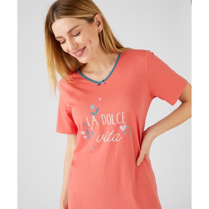 Chemise de nuit Damart Lot de 3 chemises de nuit en pur coton