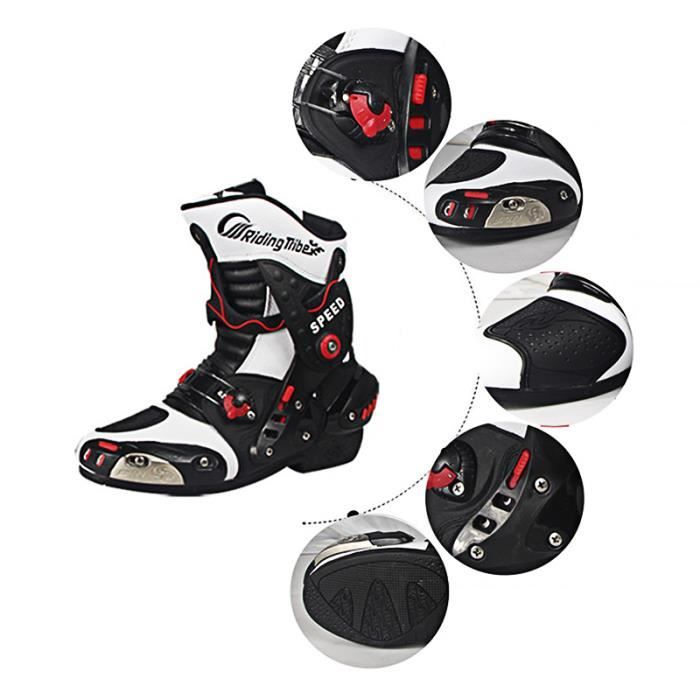 Bottes Motocross Enduro Quad Course Unisex Chaussures moto Homme Motardes  antidérapant pour Racing et Touring - Cdiscount Auto