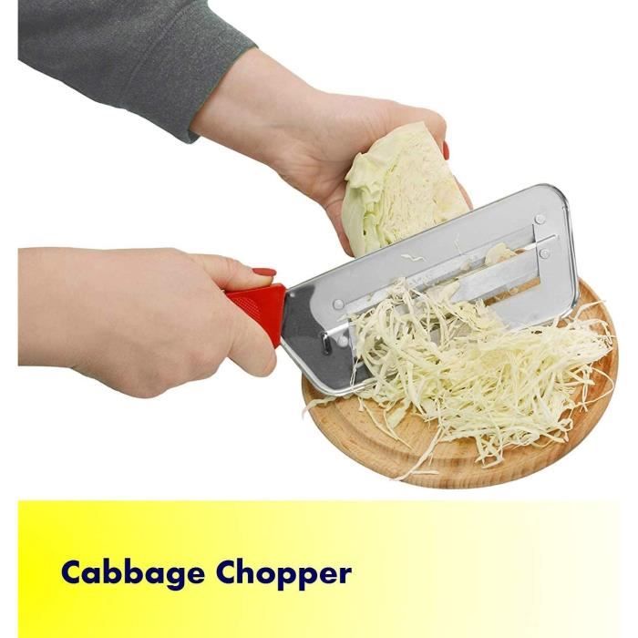 Hachoir à Chou Râpe à Chou En Acier Inoxydable - Ustensile Cuisine Polyvalent Pour Légumes Et Salades