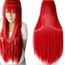 perruque cosplay rouge