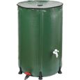Réservoir d'eau de pluie pliable - TERRE JARDIN - 750 Litres - Vert - PVC-0