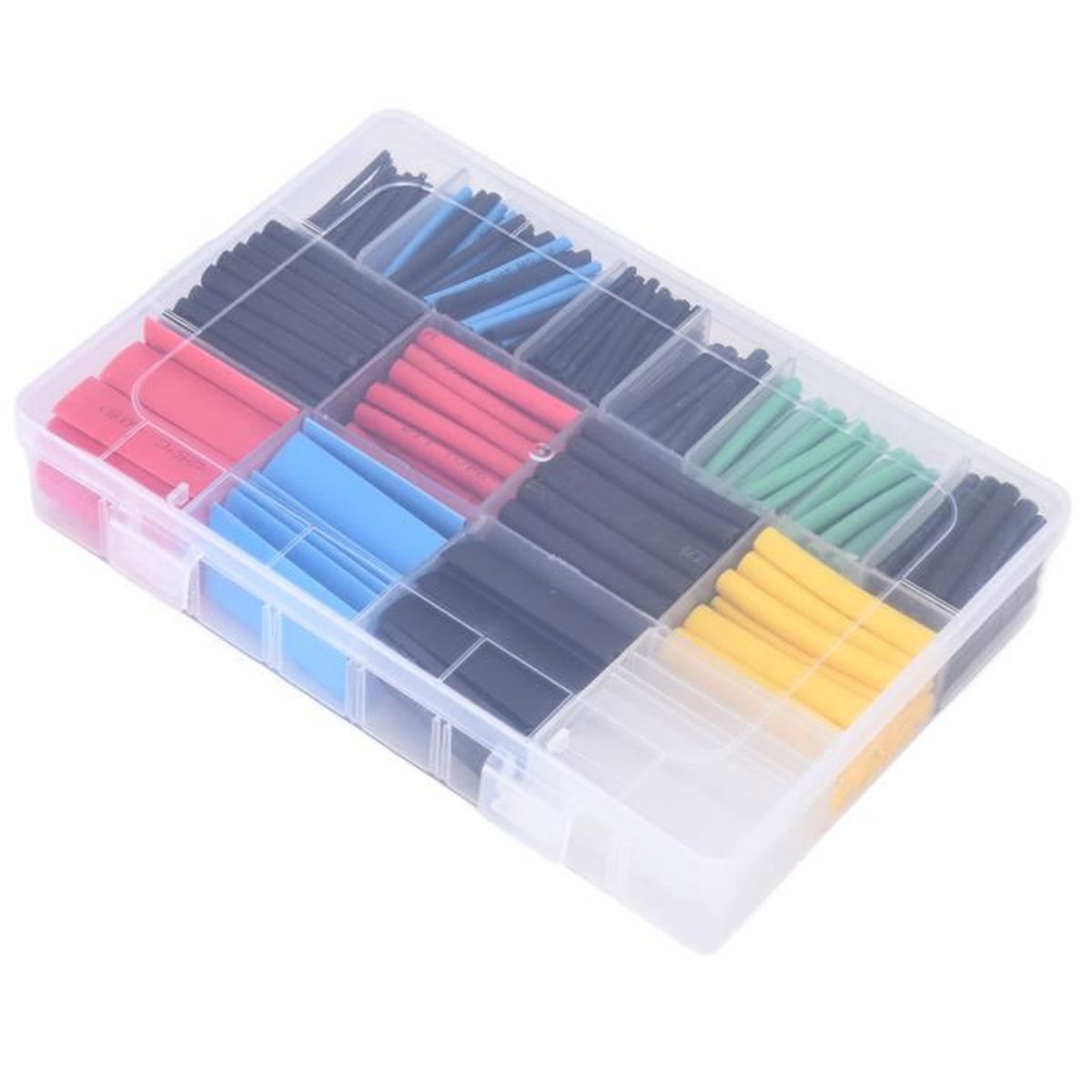 Kit Gaines Thermorétractables - Tubes Isolation électrique Ratio 2:1 - Multicolores Pour Câbles | Bricolage électricité