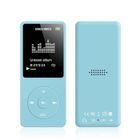 BYTELIKE Lecteur de musique MP3 MP4, mini baladeur de sport 16G, haut-parleur externe adapté aux enfants, lecteur MP3 enfichable 16 Go, bleu