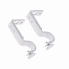 PIXNOR 2pcs 18-22mm Réglable Rideau Titulaire Rideau Drapery Rod Support (Blanc)