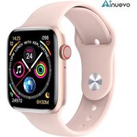 Montre Connectée AINUEVO Femme Smartwatch Bluetooth 4.0+3.0 IP68 Étanche pour Samsung HUAWEI XIAOMI Android ou IOS - Or Rose