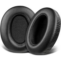 Coussinets d'oreille pour Sony WH-XB910N XB910N Casque,Doux Cuir Protéiné Mousse(Noir)