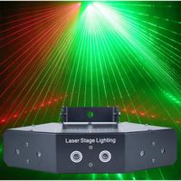  6 Lentille DMX Laser Scanner Lumière Maison Fête DJ Scène Eclairage KTV Show Secteur Laser