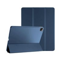 EVETANE Étui Smart Cover avec support pour iPad Pro 12.9'' (2018/2020/2021) Bleu