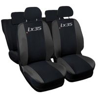 Lupex Shop Housses de siège auto compatibles pour IX35 Noir Gris Foncè