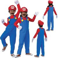 Costume de carnaval - DISGUISE - Super Mario - Pour enfants de 7 à 8 ans - Bleu et rouge