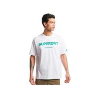 T shirt - Superdry - Homme - Code Core - Blanc - Coton