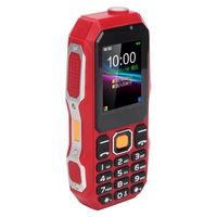 Omabeta Téléphone portable pour personnes âgées W2021 1.8 pouces téléphone portable Senior 5800mAh Mini gps telephone Noir Rouge