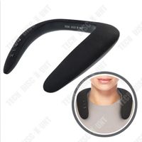 TD® Haut-parleur bluetooth intelligent sans fil, cou suspendu, stéréo 3D, jeu, appel, divertissement, portable, noir