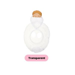 BOUÉE - BRASSARD BLANC - Anneau de natation transparent en forme de canard, gonflable, en PVC, pour enfant, jeu'eau'été