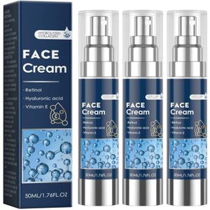 HYDRATANT VISAGE 3pcs Crème hydratante pour le visage 6 en 1 pour hommes,6 In 1 Particle Face Cream For Men,crème pour le visage anti-âge pour hommes