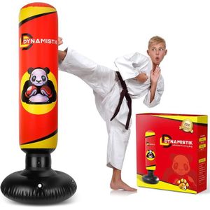 SAC DE FRAPPE Punching Ball Gonflable & Autoportant 160cm – Sac de Frappe sur Pied Solide et Résistant pour Enfants et Adultes – Boxe | A4