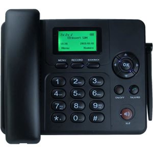 Téléphone fixe Téléphone De Bureau Classique GSM Quadribande,Télé