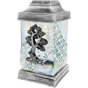 Lanterne funéraire Rose noir Lampe funéraire design avec bougie Bougie incluse Verre véritable Décoration funéraire Lanterne funéraire Rose noir Lampe funéraire design avec bougie Bougie incluse Verre véritable Décoration funéraire