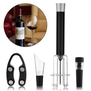 meilleur cadeau ensemble de conservation du vin pour garder le vin frais Pompe /à vide avec 2 bouchons de bouteille scellant /à champagne et coupe-papier /à vin
