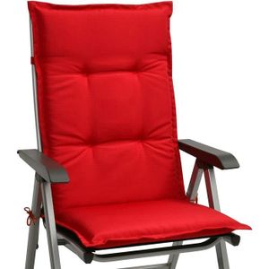 6 X Luxe mobilier de jardin à dossier haut fauteuil coussins de rembourrage coussin chaise de jardin NEUF 