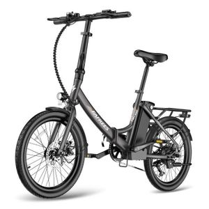 VÉLO ASSISTANCE ÉLEC Vélo électrique pliable Fafrees F20 Light 20 pouces Autonomie 65km Shimano 7 vitesses Batterie 36V14.5Ah Noir