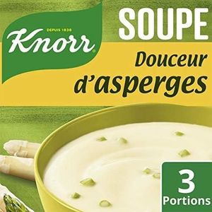 SOUPE EN SACHET KNORR - LOT DE 3 - KNORR - Soupe Douceur D'Asperges déshydratée-...